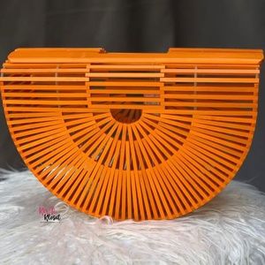 ISLAND STYLE BAMBOO BAG ORANGE